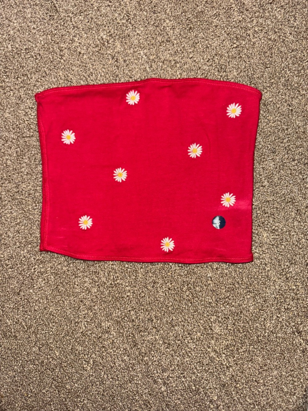 Hollister Red Stretch Tube Top